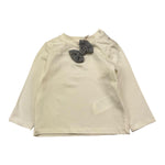 LE BEBE' shirt girocollo tinta unita con applicazione Bianco per Neonata LBB5214 BIANCO LE BEBE'