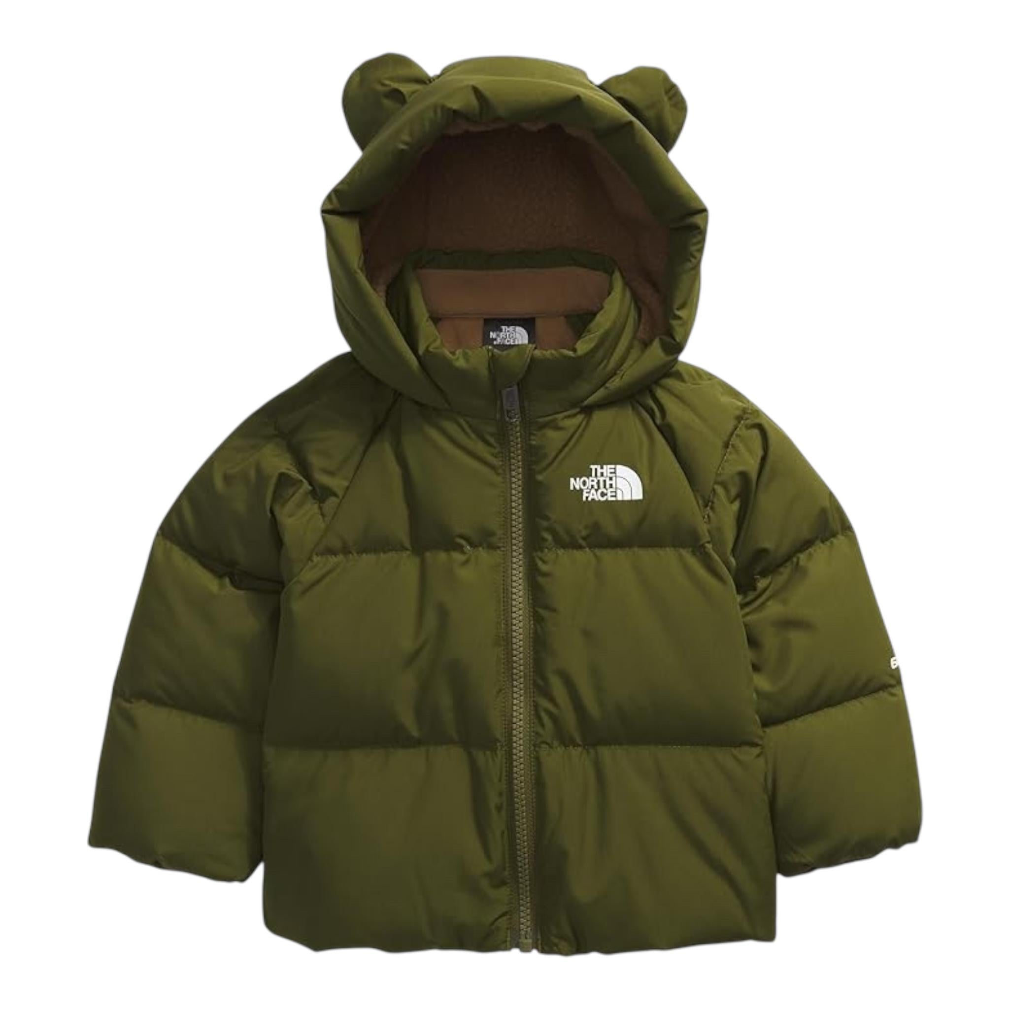 THE NORTH FACE giubbino tinta unita con zip e cappuccio Verde per Neonato NFA0A88W2PIB VERDE THE NORTH FACE