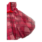 ILLIANA abito tinta unita con tulle Rosso per Neonata 205F ROSSO ILLIANA