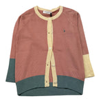 TRUSSARDI cardigan tinta unita con profili in contrasto Rosa per Bambina TGA25078CD ROSA TRUSSARDI