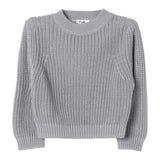 IL GUFO maglia tinta unita con trecce Grigio per Bambina A24MA452EM109 GRIGIO IL GUFO