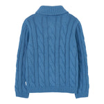 BOBOLI maglia tinta unita con bottone Azzurro per Bambino 739177 AZZURRO BOBOLI