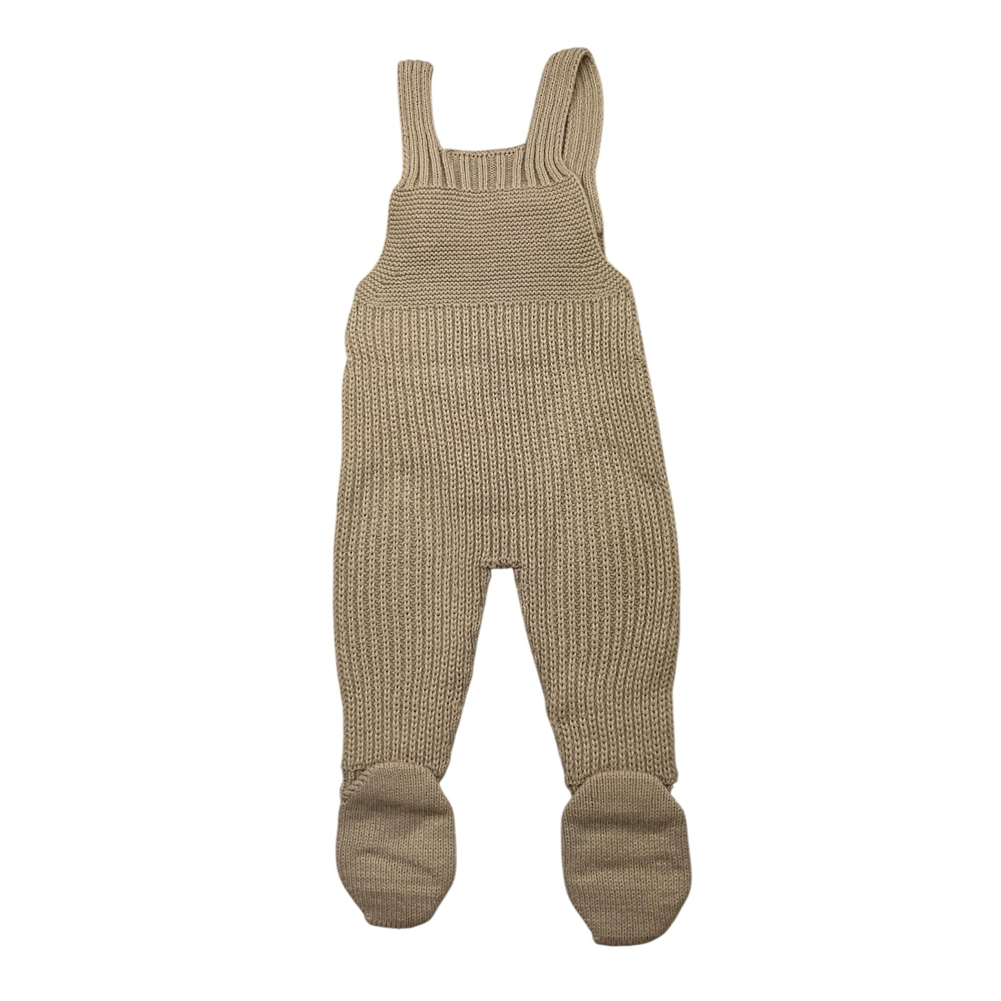 BABIDU salopette tinta unita con bottoni Beige per Neonato 20682 BEIGE BABIDU