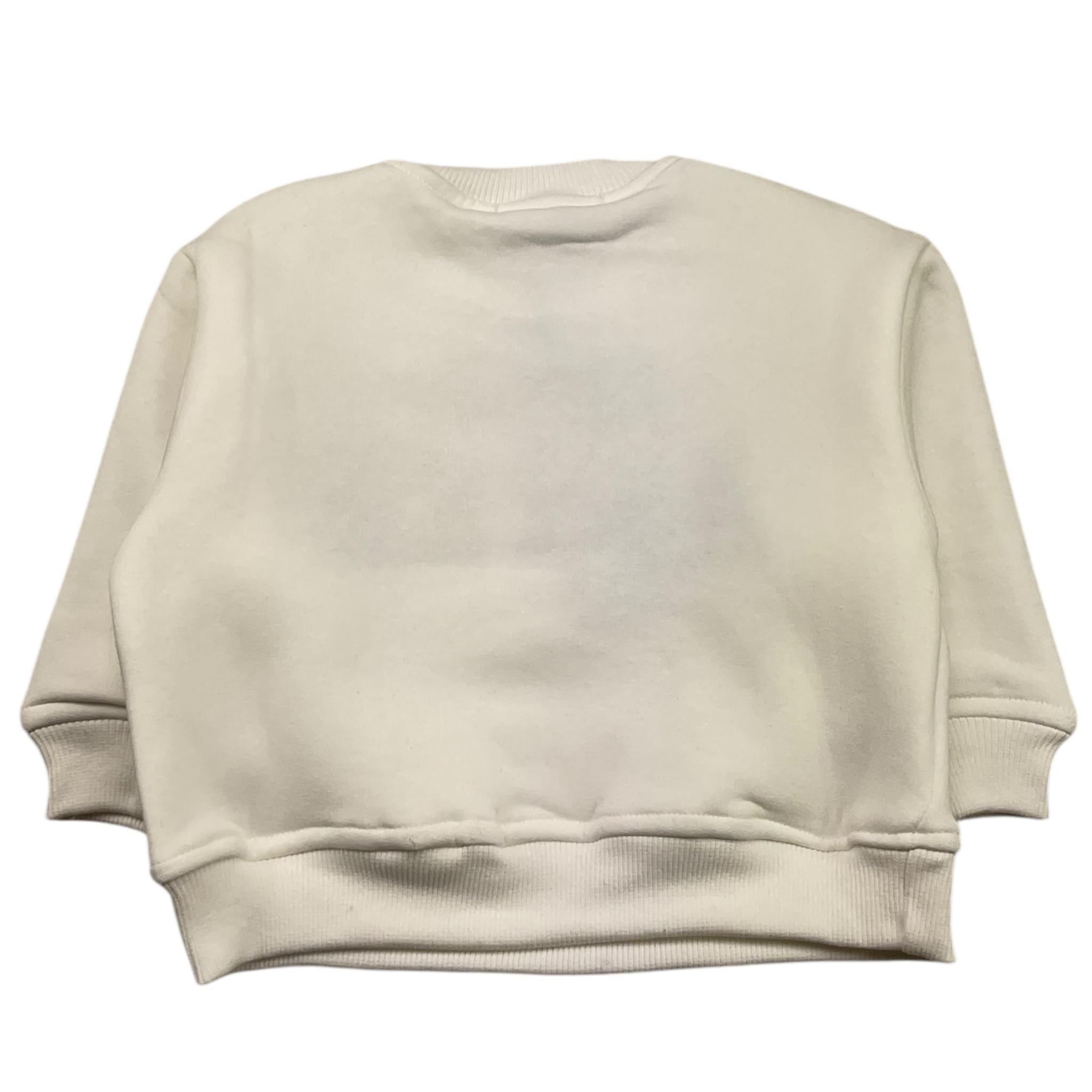 DO NOT CONFORM felpa chiusa con cappuccio tinta unita cn logo Bianco per Neonato FE028N BIANCO DO NOT CONFORM