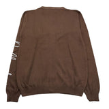 DANIELE ALESSANDRINI cardigan tinta unita con logo alla manica Marrone per Bambino 1231W00015 MARRONE DANIELE ALESSANDRINI