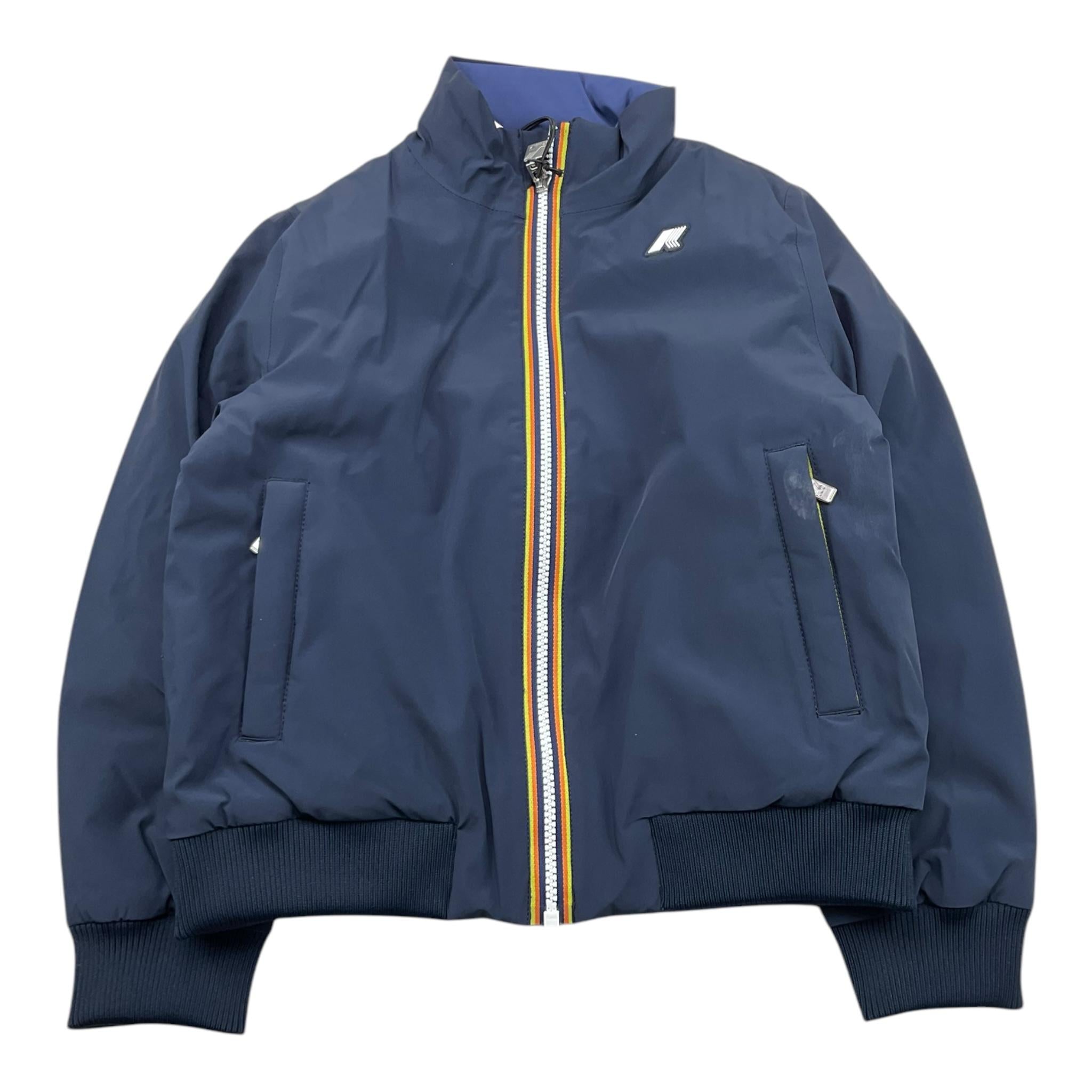 K-WAY giubbino tinta unita con zip Blu per Bambino K2124XW BLU K-WAY