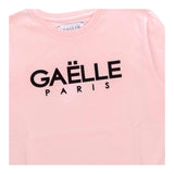 GAELLE shirt girocollo tinta unita con stampa Rosa per Bambina 2741M00316 ROSA GAELLE