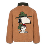 SAINT BARTH giubbino teddy tinta unita con zip e ricamo snoopy Marrone per Bambino KEY0005X MARRONE SAINT BARTH