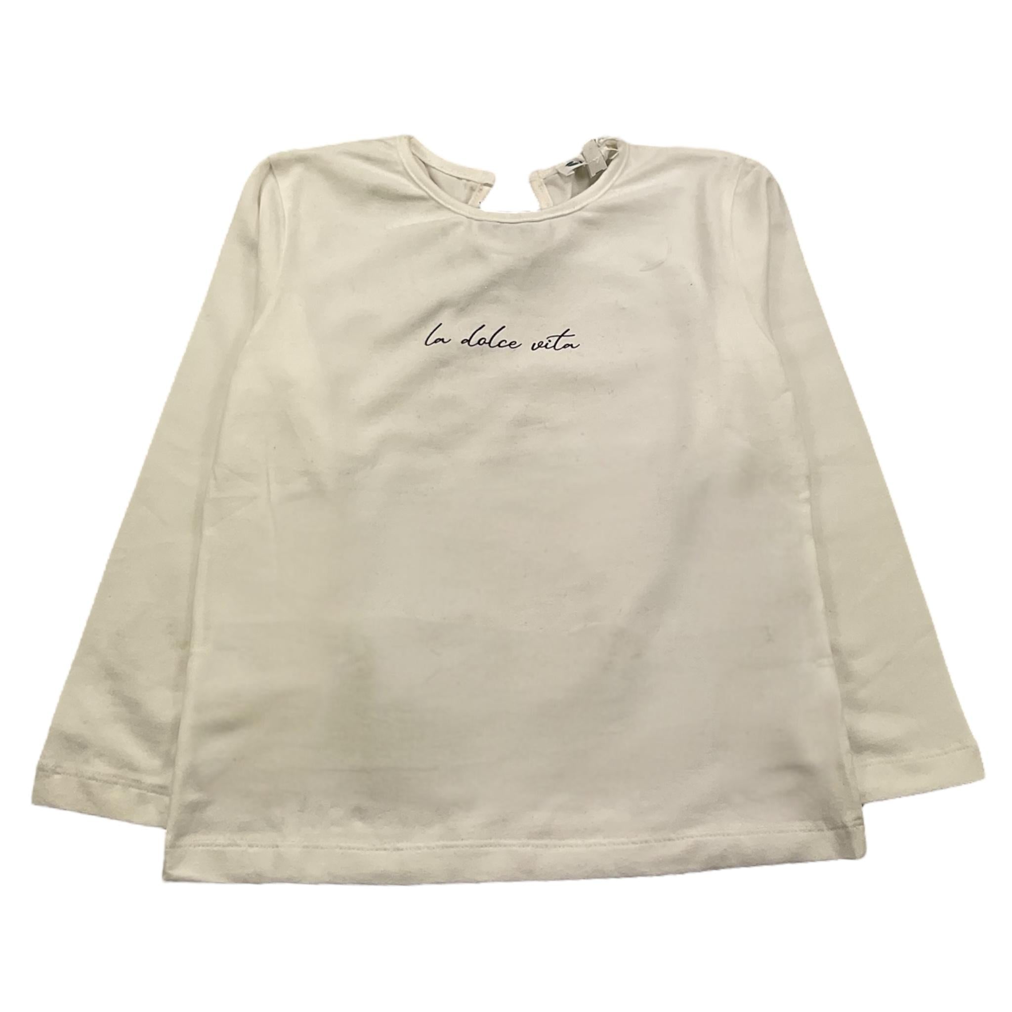 LALALU' shirt girocollo tinta unita con tulle Bianco per Bambina TSL170NBN BIANCO LALALU'