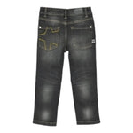 JOHN RICHMOND jeans tinta unita con cuciture in contrasto Nero per Bambino RBA24070JEX NERO JOHN RICHMOND