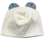 LA STUPENDERIA cappello tinta unita con orecchie Bianco per Neonato TBCP01 BIANCO LA STUPENDERIA