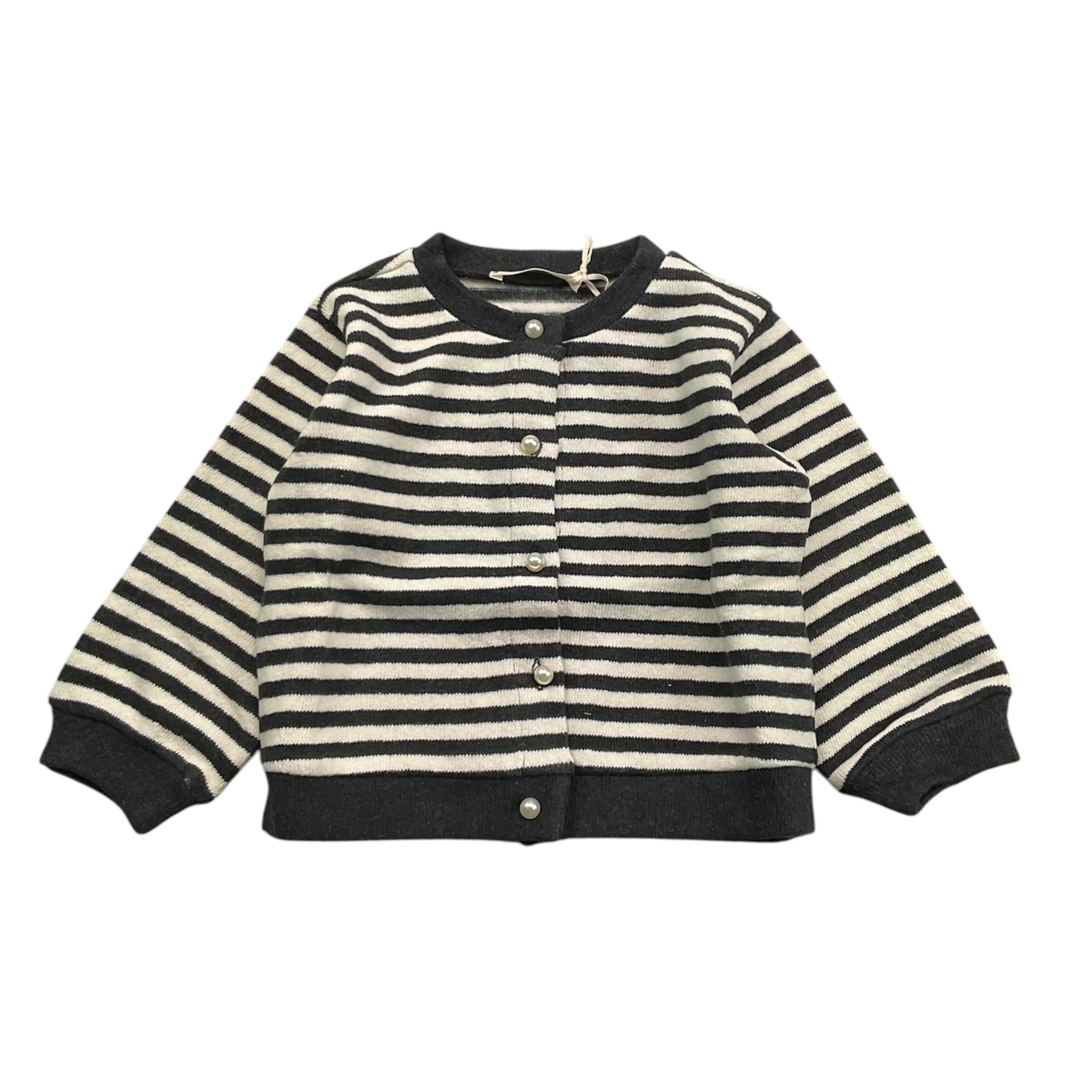 ZHOE & TOBIAH cardigan bicolore con fantasia a righe Bianco/nero per Neonata KTT19N BIANCO/NERO ZHOE & TOBIAH