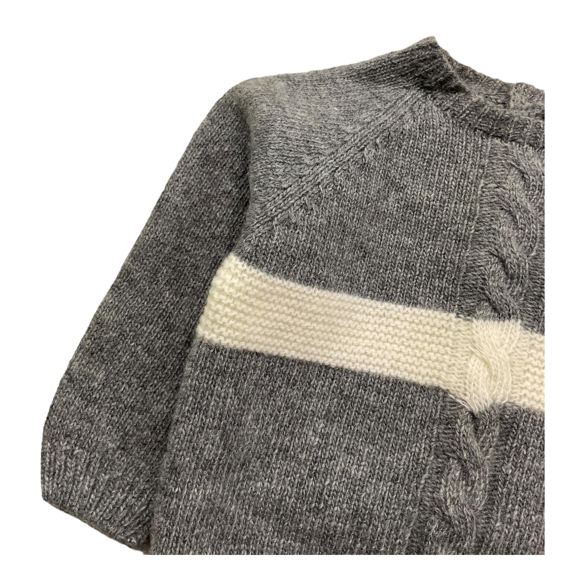 WEDOBLE maglia girocollo tinta ujnita con ricami Grigio per Neonato I2404301A GRIGIO WEDOBLE