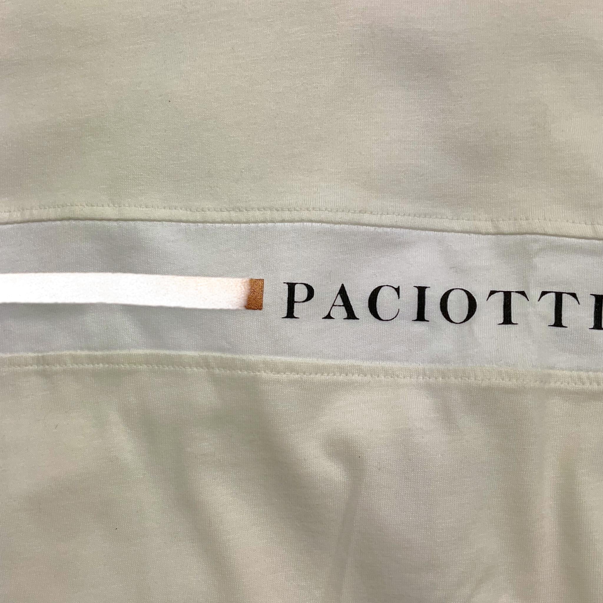 CESARE PACIOTTI shirt girocollo tinta unita con stampa Panna per Bambino TSP5310J PANNA CESARE PACIOTTI