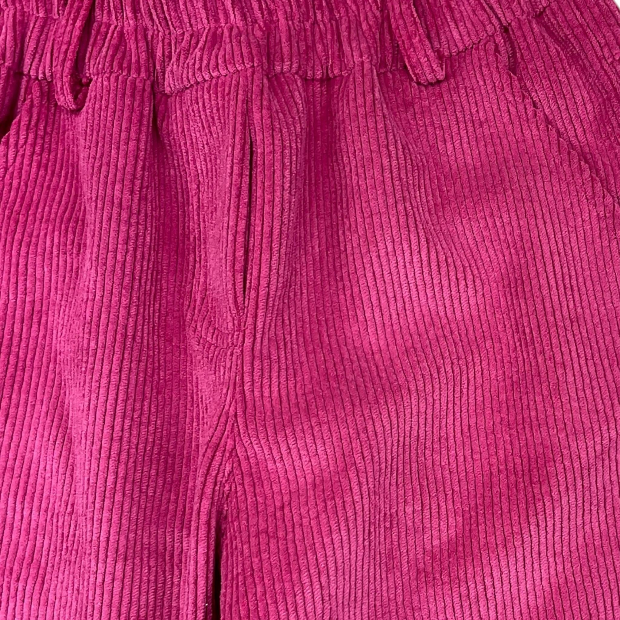 M+E' pantalone a costine tinta unita Fuxia per Bambina UE1156J FUXIA M+E'