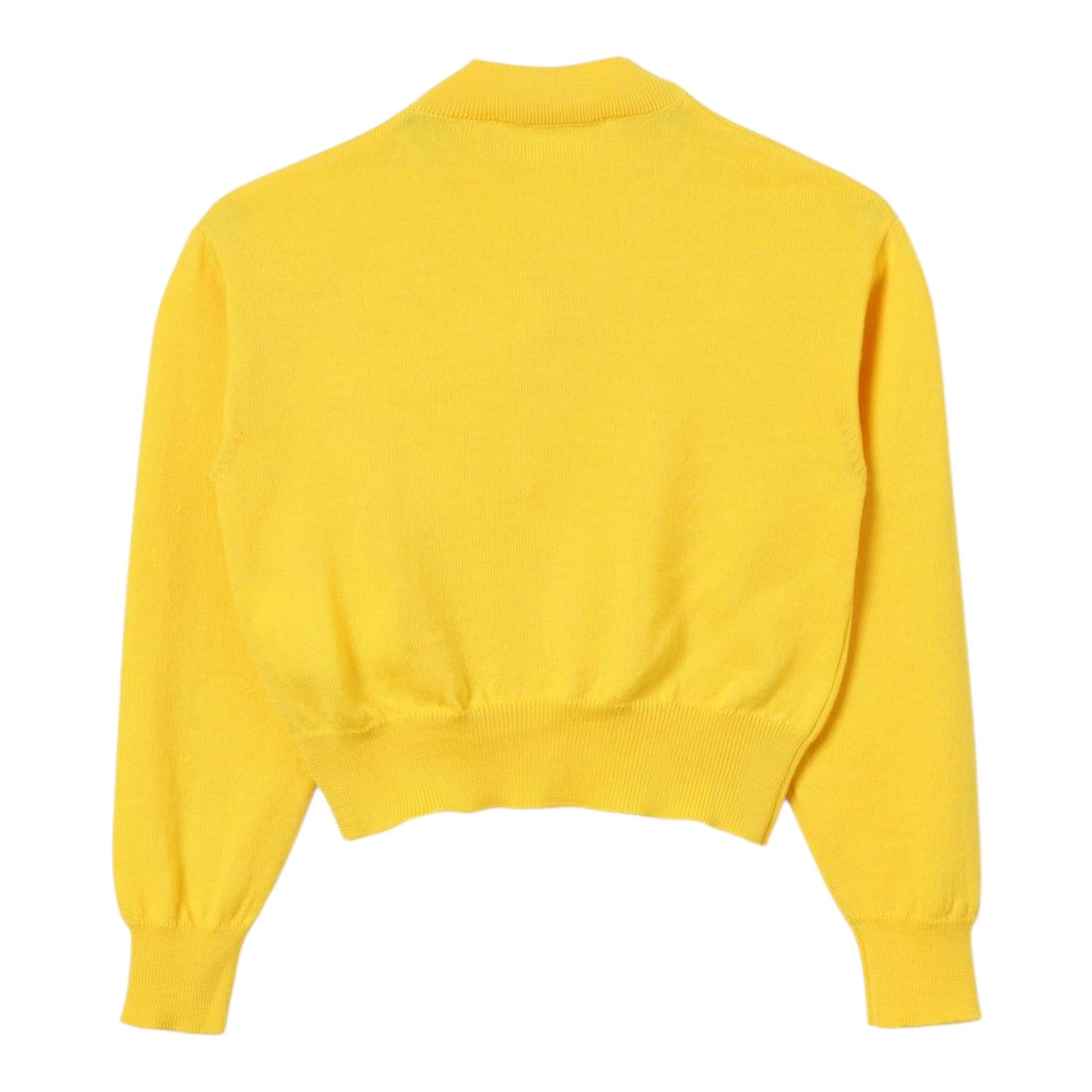 ELISABETTA FRANCHI maglia tinta unita scollo a zip Giallo per Bambina EFMA149 GIALLO ELISABETTA FRANCHI