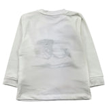 M+E' shirt girocollo tinta unita con stampa in contrasto Bianco per Neonato UEM0439 BIANCO M+E'