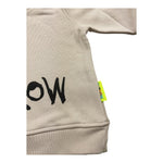 BARROW KIDS felpa chiusa con cappuccio tinta unita con logo Beige per Neonato F3BKJUHS073N BEIGE BARROW KIDS