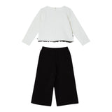 LIU JO completo shirt-pantalone bicolore Bianco/nero per Bambina KF4111 BIANCO/NERO LIU JO