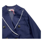 VICOLO giacca tinta unita con profili in contrasto Blu per Bambina 3141J00131 BLU VICOLO
