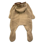 ZHOE & TOBIAH tutina tinta unita con cappuccio Beige per Neonato WWT3 BEIGE ZHOE & TOBIAH