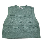 MAYORAL gilet in maglia tinta unita girocollo Verde per Bambina 4364 VERDE MAYORAL