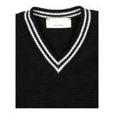 ELISABETTA FRANCHI gilet in maglia scollo a v tinta unita Nero per Bambina EFMA153XX NERO ELISABETTA FRANCHI