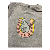 STELLA McCARTNEY shirt girocollo tinta unita con stampa in contrasto Grigio per Neonata TV8080 GRIGIO STELLA McCARTNEY