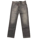 DSQUARED2 jeans tinta unita con 5 tasche Grigio per Bambino DQ0731 GRIGIO DSQUARED2
