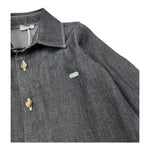 LE BEBE' camicia in denim tinta unita con bottoni Nero per Neonato LBB5201 NERO LE BEBE'