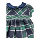 MALVI & CO abito tinta unita mezza manica fantasia a righe Blu per Neonata FCCM003VERRN BLU MALVI & CO