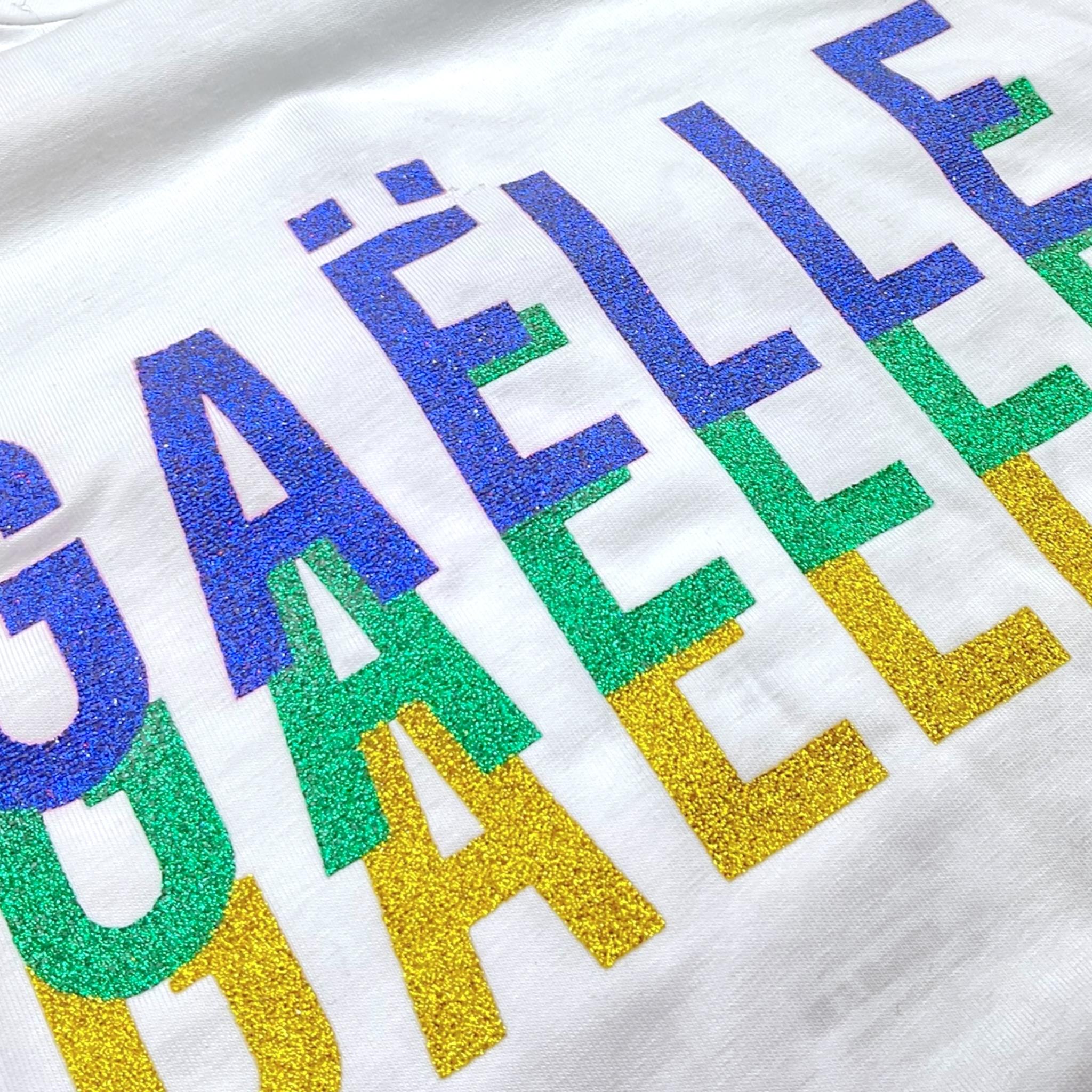 GAELLE shirt girocollo tinta unita con stampe in contrasto Bianco per Bambina 2741M00338X BIANCO GAELLE
