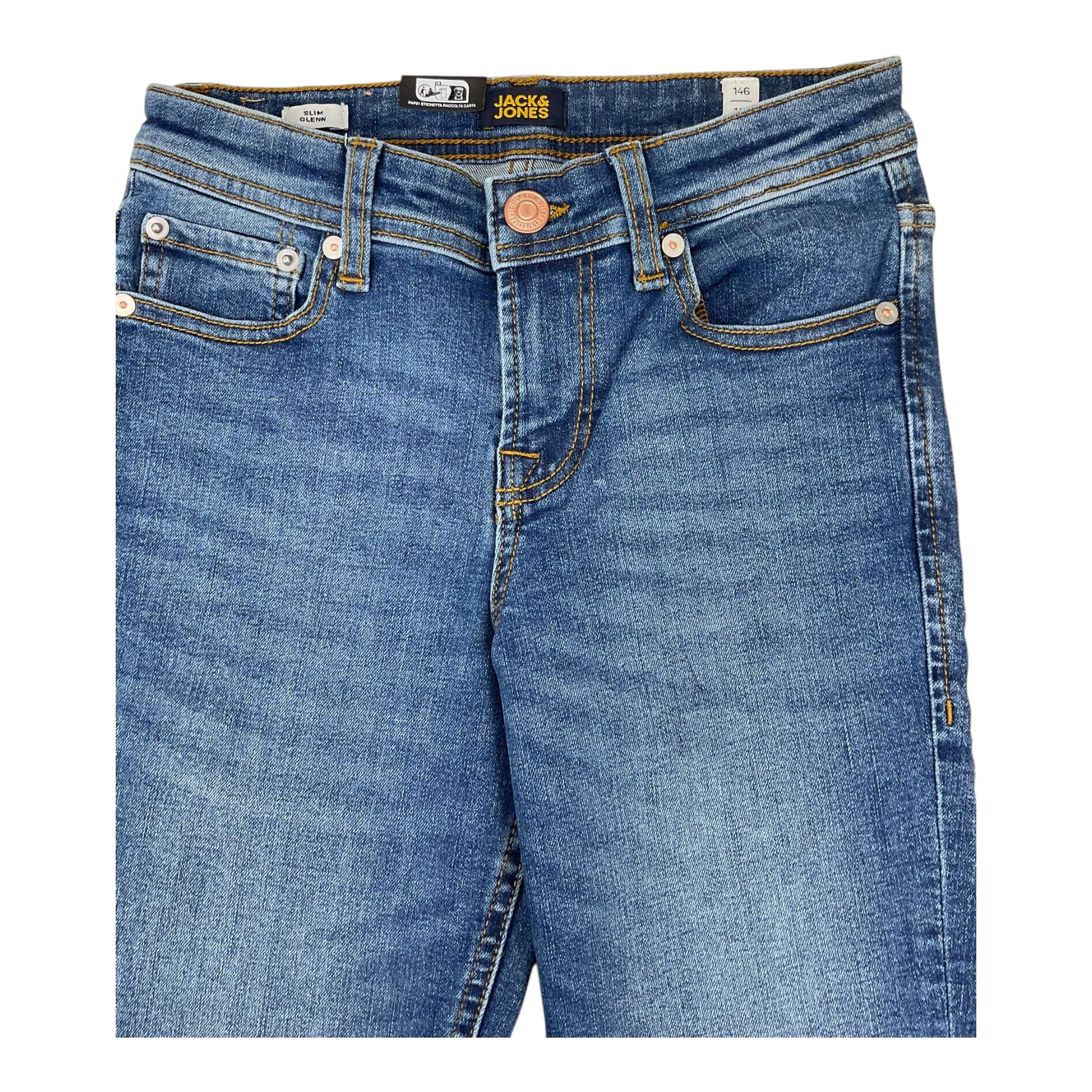 JACK&JONES jeans tinta unita con girovita regolabile Blu per Bambino 12243682 BLU JACK&JONES