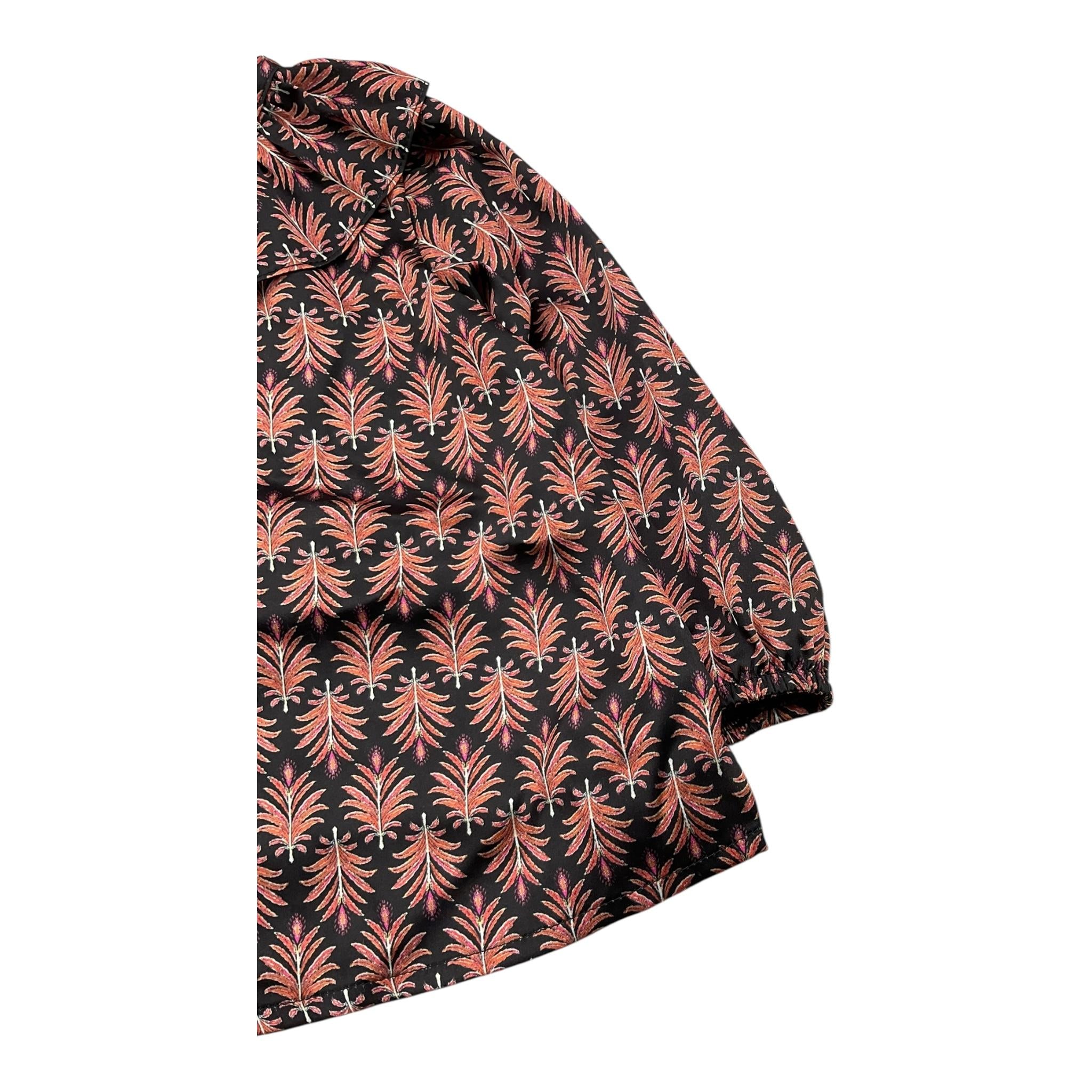 CAFFE' D'ORZO camicia manica lunga stampa fantasia Nero per Neonata ZV5000 NERO CAFFE' D'ORZO