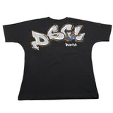 DISCLAIMER t-shirt girocollo tinta unita con logo Nero per Bambino 24IDK58217 NERO DISCLAIMER