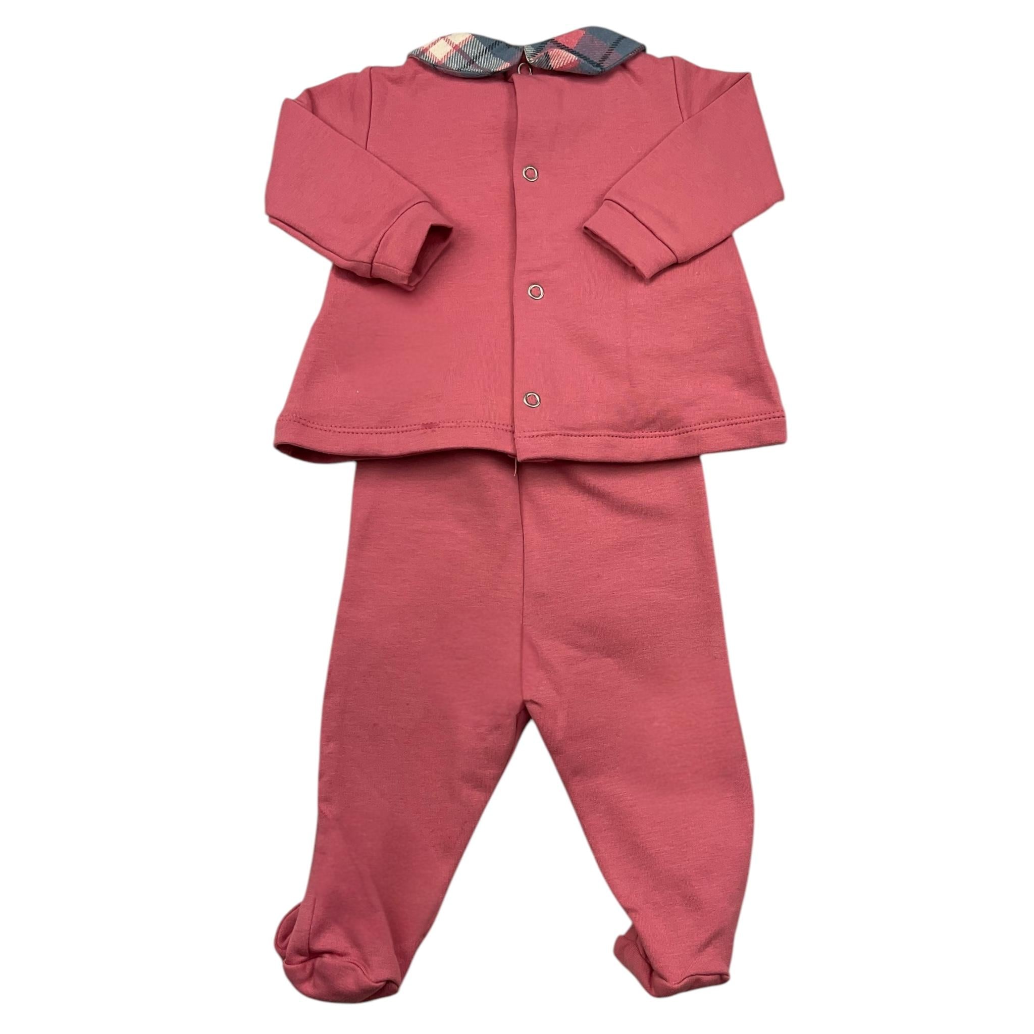 LE BEBE' completo 2 pezzi shirt-ghettina tinta unita Rosa per Neonata LBG4929 ROSA LE BEBE'