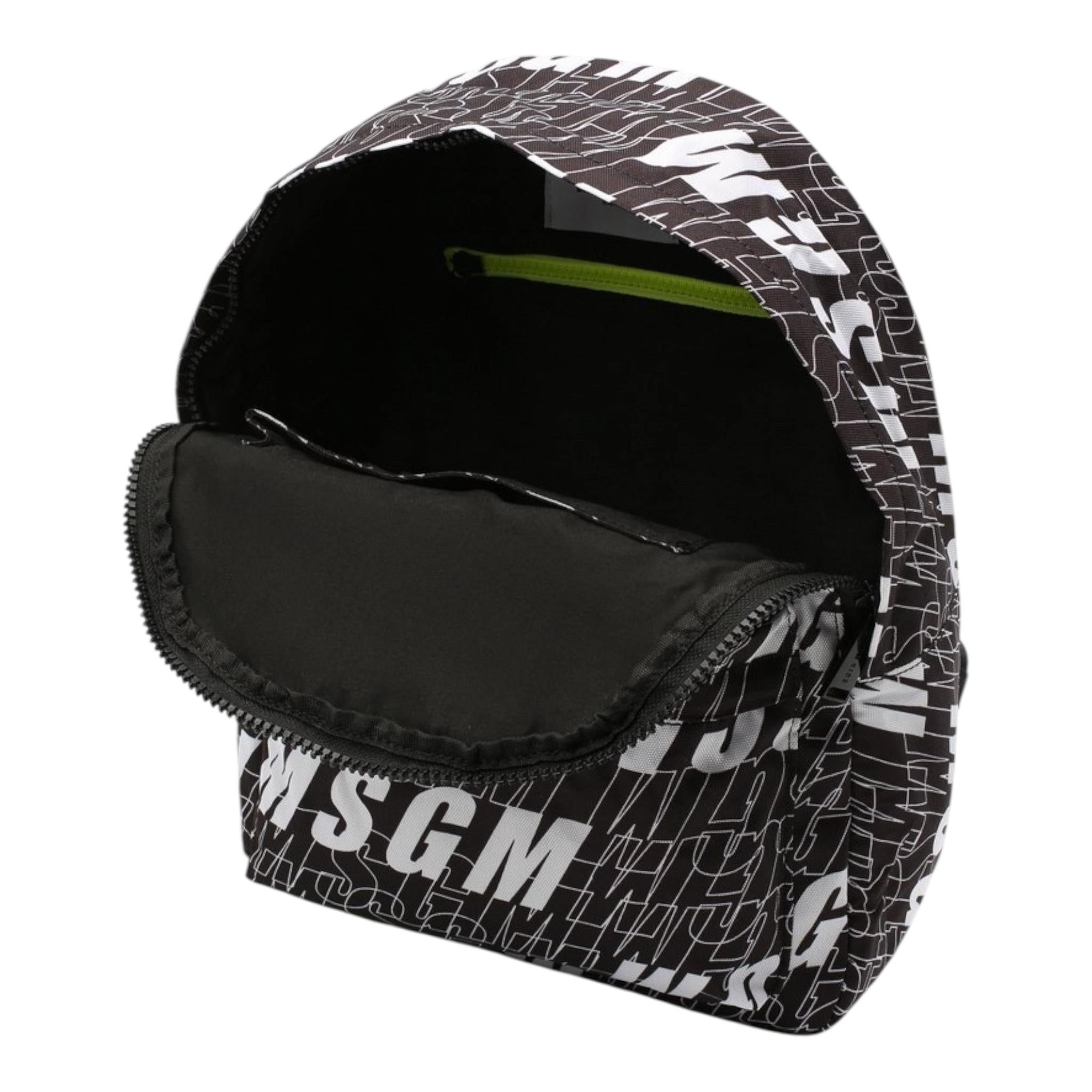 MSGM zaino tinta unita logato Nero per Bambino 025235 NERO MSGM