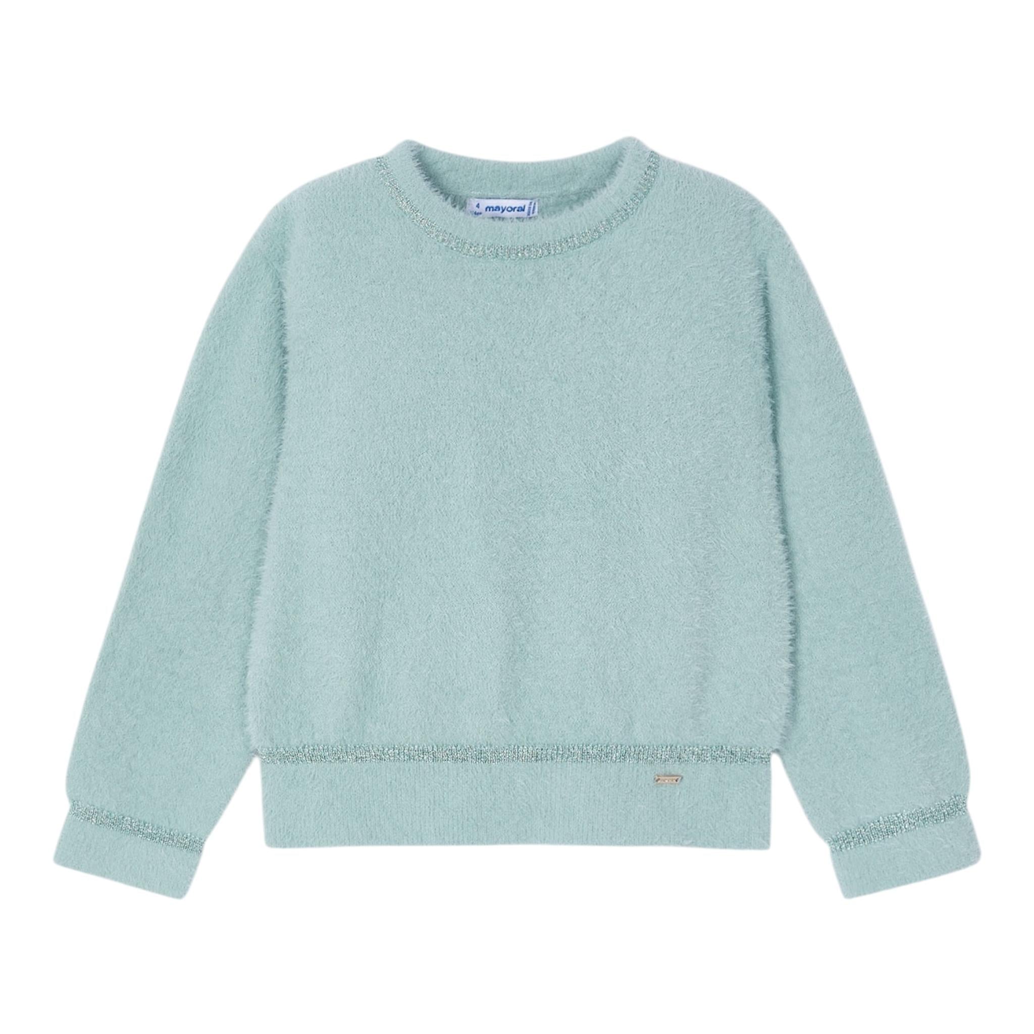 MAYORAL maglia girocollo tinta unita Verde acqua per Bambina 4353 VERDE ACQUA MAYORAL