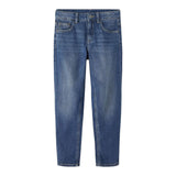 NAME IT jeans tinta unita con girovita regolabile Blu per Bambino 13211702 BLU NAME IT