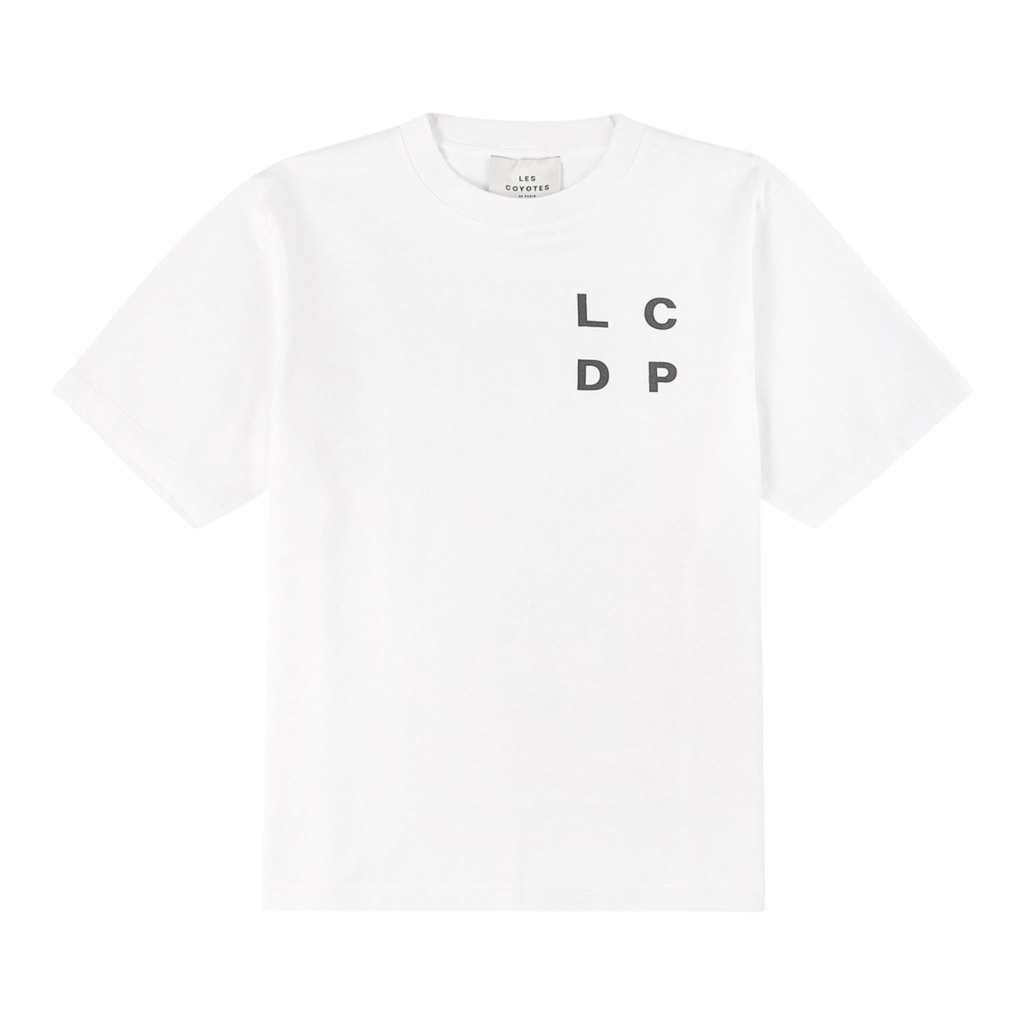 LES COYOTES DE PARIS t-shirt girocollo tinta unita con stampa Bianco per Bambina 122222500 BIANCO LES COYOTES DE PARIS