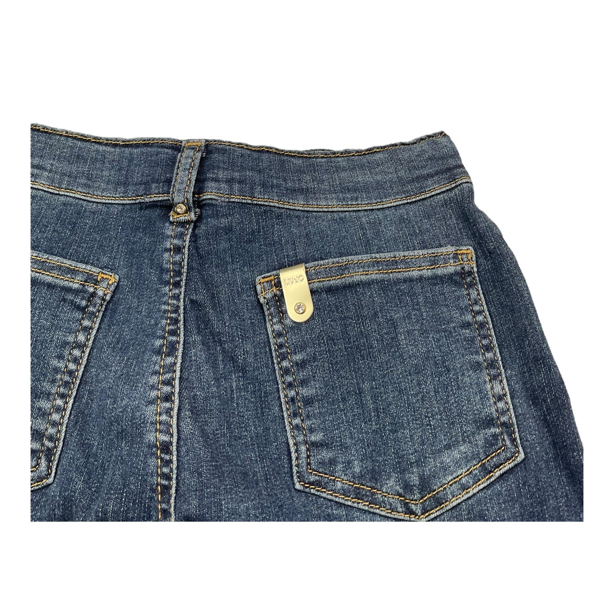 LIU JO jeans tinta unita con girovita regolabile Blu per Neonata KF4132X BLU LIU JO