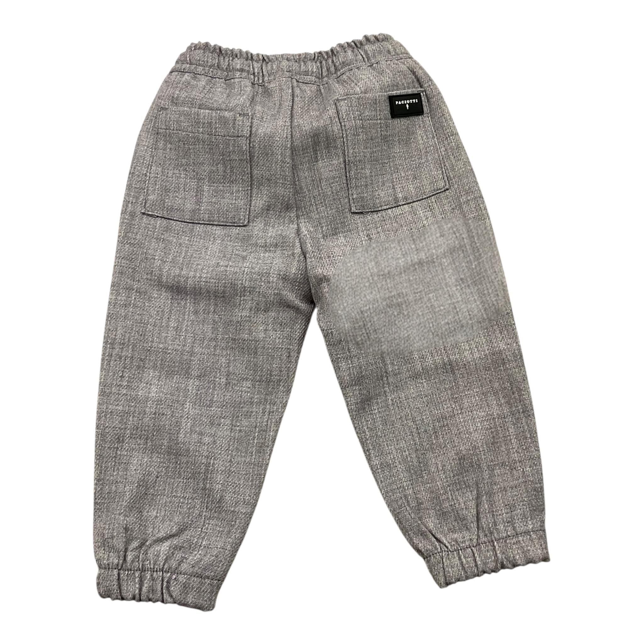 CESARE PACIOTTI pantalone modello tuta tinta unita con stampa Grigio per Neonato PTP5351BX GRIGIO CESARE PACIOTTI