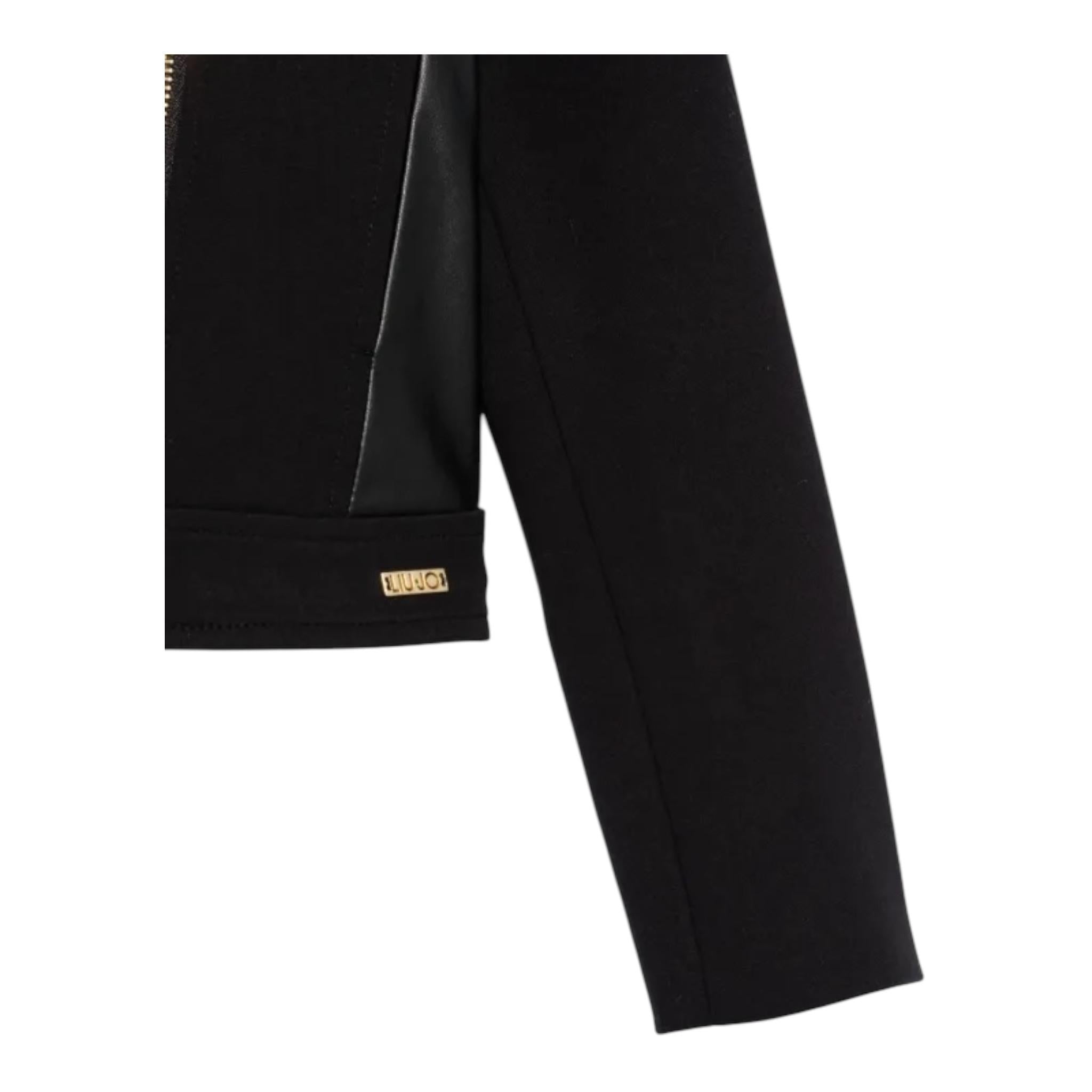 LIU JO giacca tinta unita con zip Nero per Bambina KF4008 NERO LIU JO