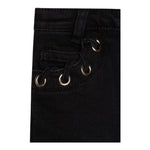 MICHAEL KORS jeans tinta unita con girovita regolabile Nero per Bambina R30182X NERO MICHAEL KORS