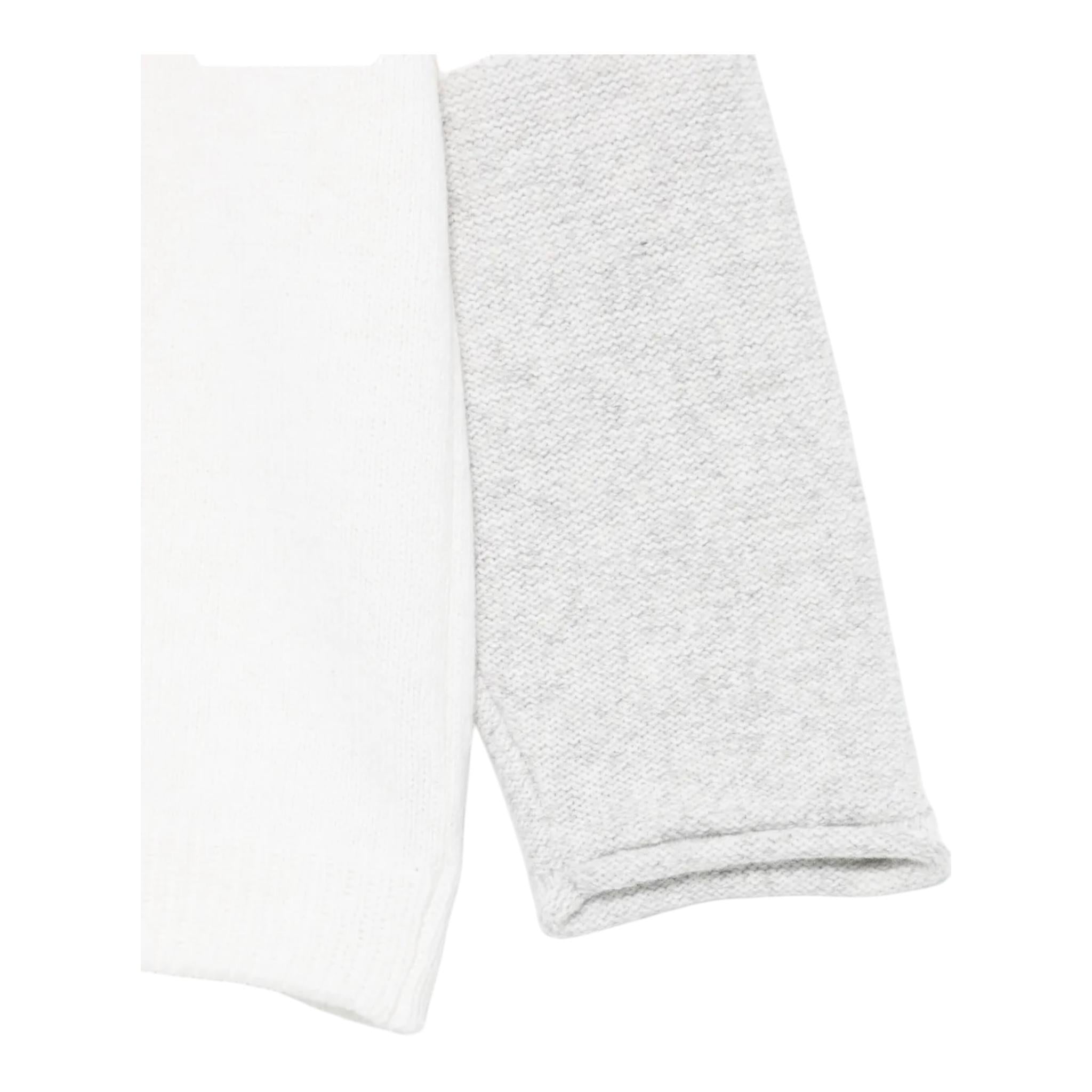 STONE ISLAND maglia bicolore con cappuccio Bianco/grigio per Bambino 8116506Z2 BIANCO/GRIGIO STONE ISLAND