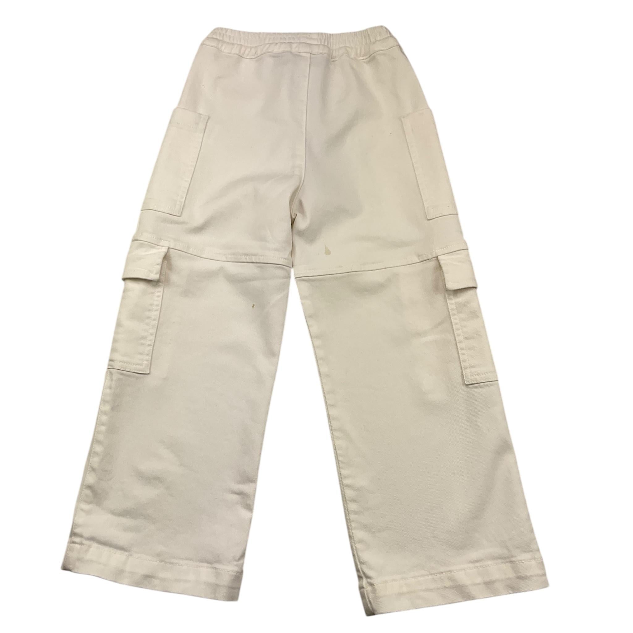 TRUSSARDI pantalone tinta unita modello palazzo Panna per Bambina TGA25056 PANNA TRUSSARDI