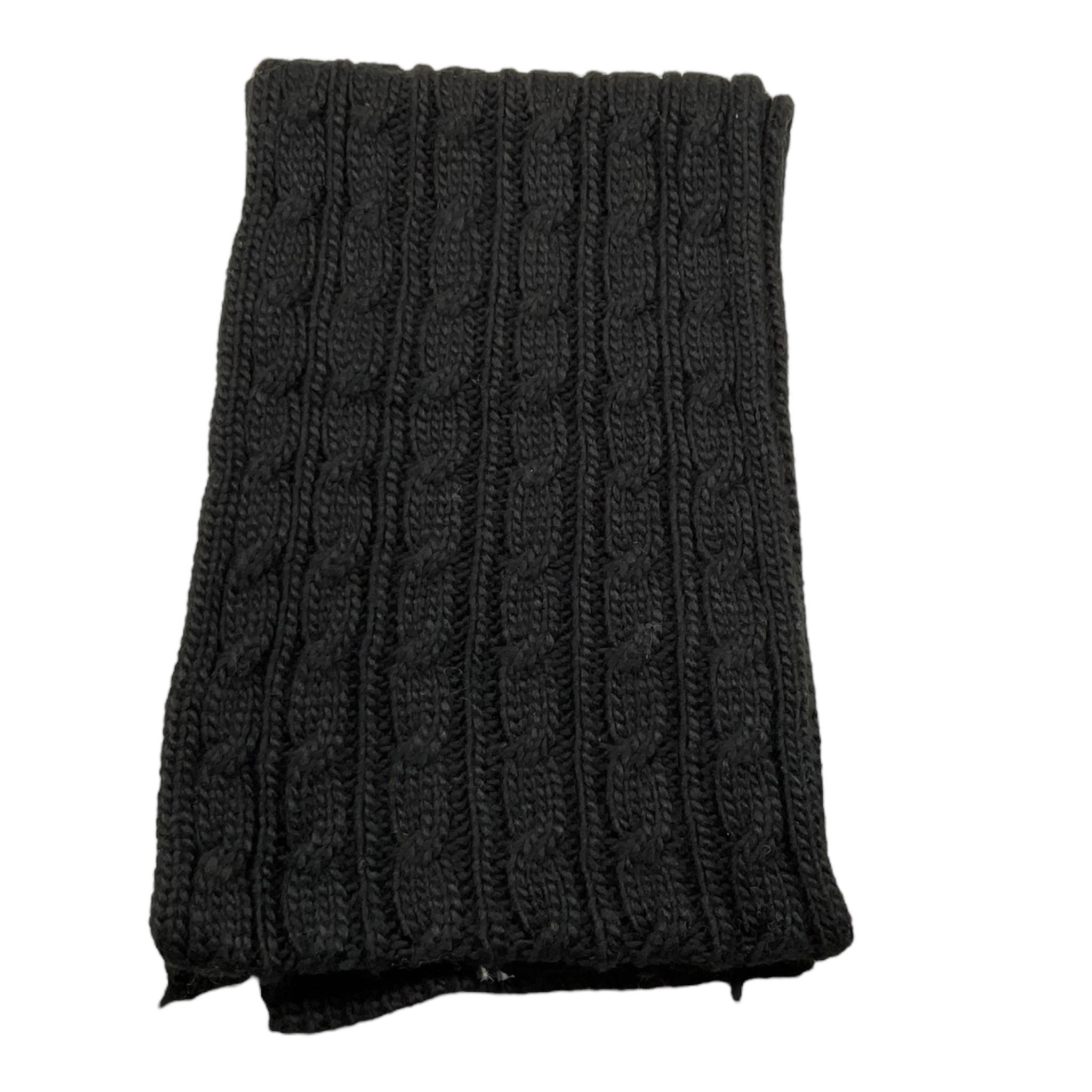 PATRIZIA PEPE sciarpa tinta unita con logo Nero per Bambina 7F0019 NERO PATRIZIA PEPE