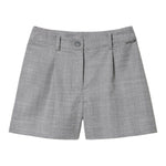 TWINSET short tinta unita con microfantasia Grigio per Bambina 242GJ2182 GRIGIO TWINSET