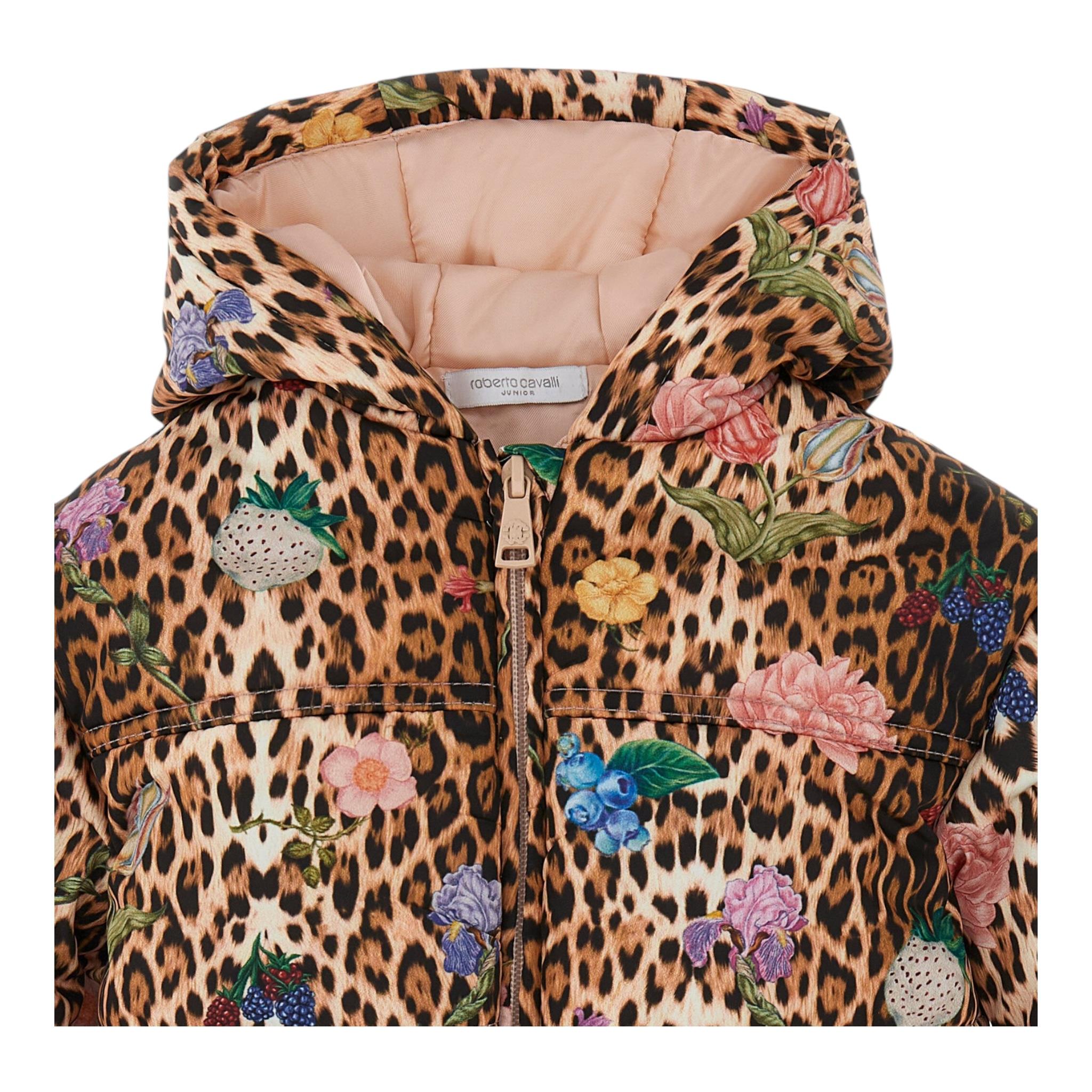 ROBERTO CAVALLI giubbino fantasia maculata con cappuccio Beige per Neonata TJT402 BEIGE ROBERTO CAVALLI