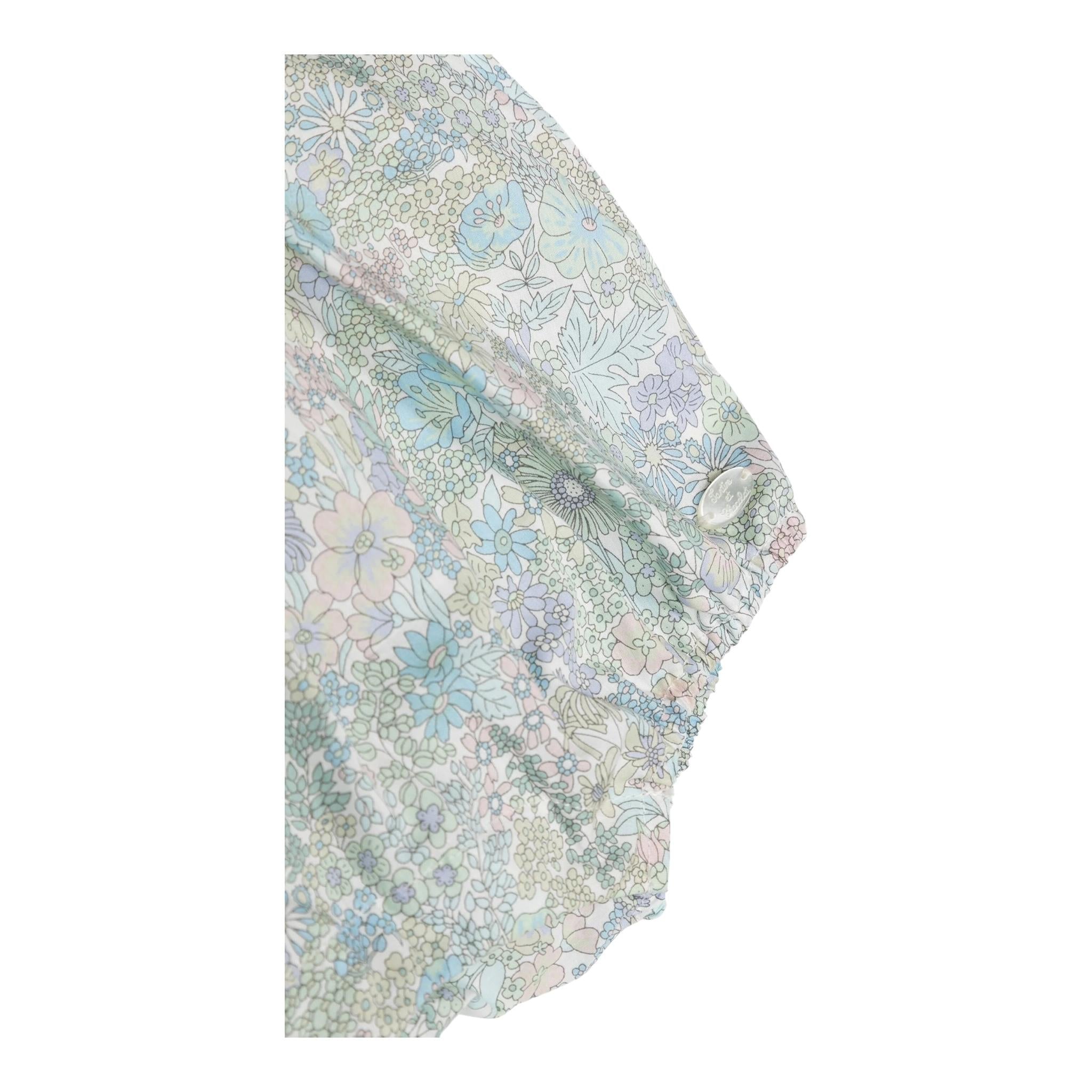 pagliaccett giromanica fantasia floreale TY33020 BLU TARTINE ET CHOCOLAT